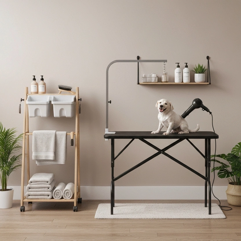 DIY Grooming Space Setup for Efficient and Comfortable Dog Drying